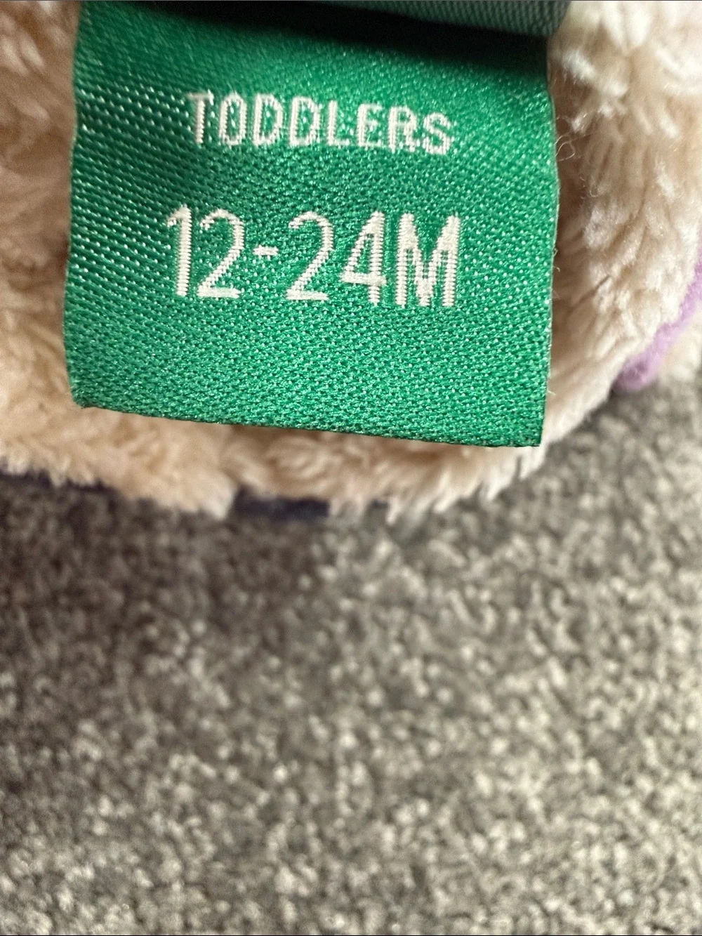 L.L. Bean Mittens Toddler Kids 12-24 months Light Purple Navy Fleece Snow Winter